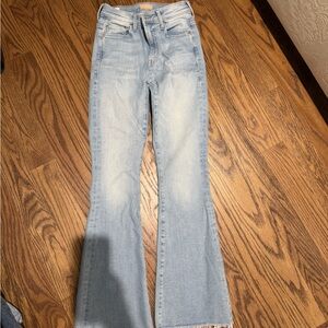 MOTHER Light Blue Flare Jeans